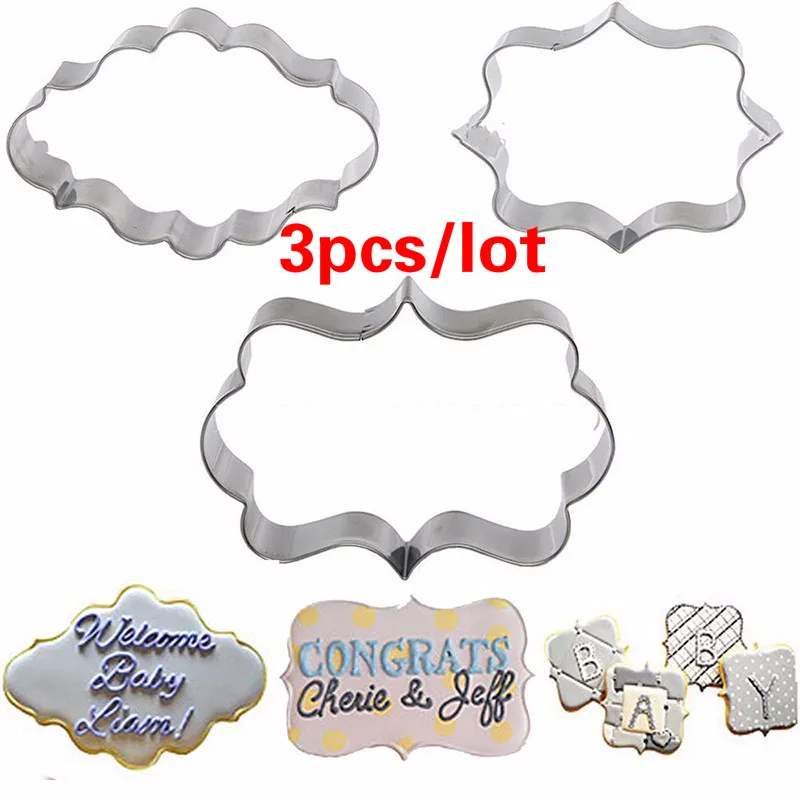 3 шт./лот винтажная рама для нарезки печенья набор пластиковых форм инструменты