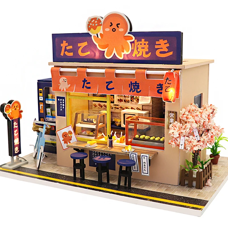 

Домик кукольный Cutebee «сделай сам», деревянный миниатюрный с комплектом мебели, игрушки для детей, подарок на Новый год и Рождество, Casa M913