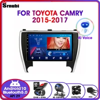 android10 ai voice 2din car radio navigation for toyota camry 2015 2017 rds dsp gps multimedia player ips split screen 5g wifi