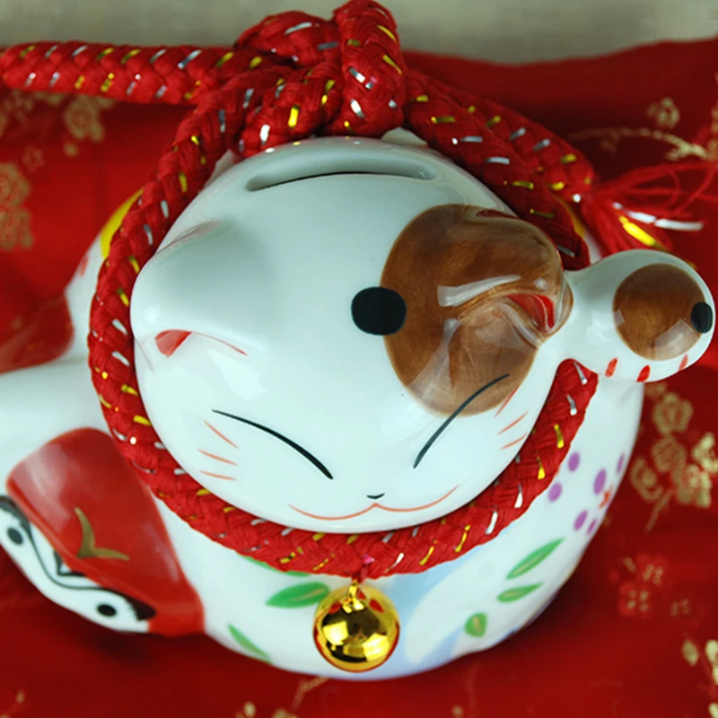 6 дюймовый Керамический домашний декор Lucky Cat деловой подарок из Китая коробка для