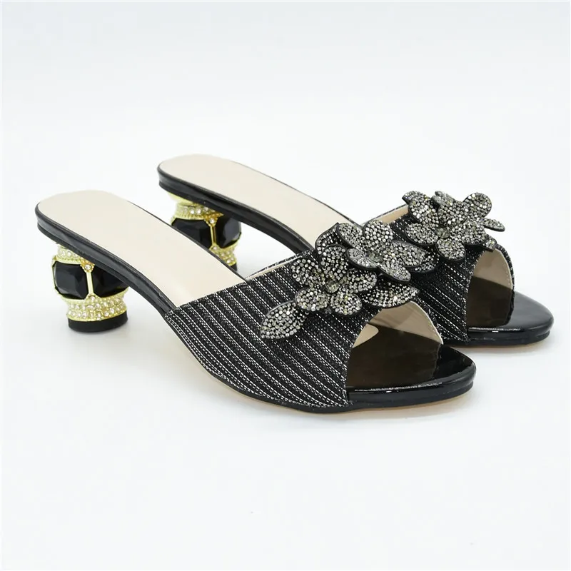 Роскошные свадебные вечерние туфли со стразами Летние женские на высоком