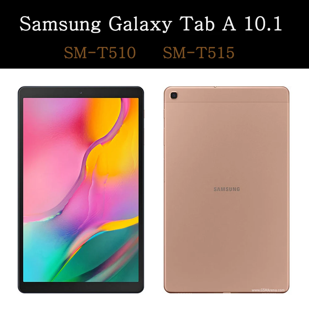 

Funda Samsung Galaxy Tab A 10.1 2019 SM-T510 SM-T515 Shockproof Tablet Case Stand Holder Flip Cover Slim Coque + Tempered Glass
