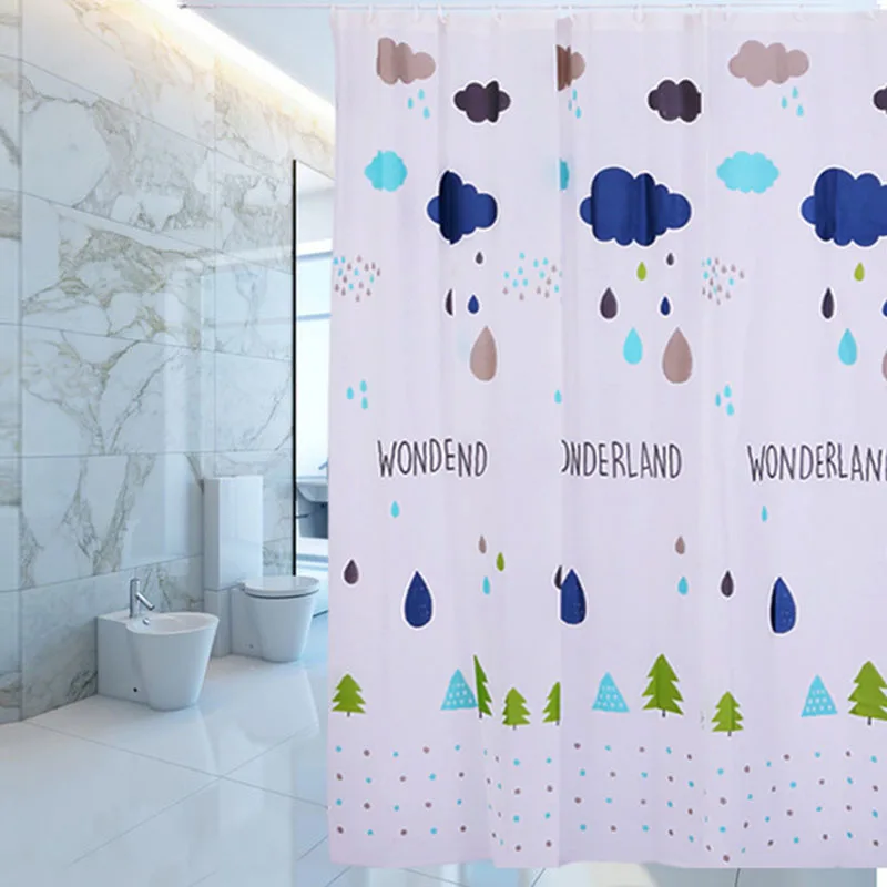 

Креативная занавеска для душа в новом стиле, водонепроницаемая занавеска для ванны, чехол для ванны, висячая занавеска из ЭВА, домашний деко...