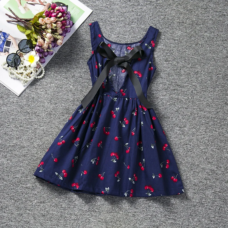 Summer Baby Kids Girl Dress Toddler Princess Party Floral Print Tutu Dresses for Girls Children Casual School Wear Clothes | Детская
