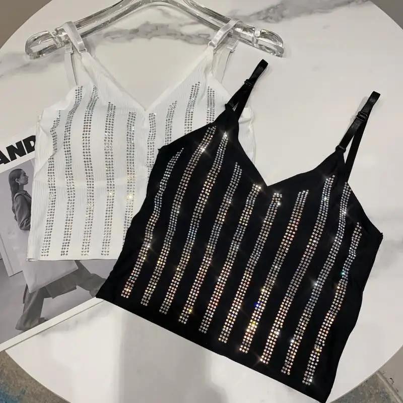 

Новинка лета 2021, блестящие вертикальные накладки на грудь для занятий спортом, йогой, топ, короткий жилет