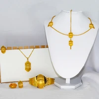 wholesale gold habesha jewelry sets for women dubai earring necklace ethiopian jewelry african bridal wedding gift necklaces