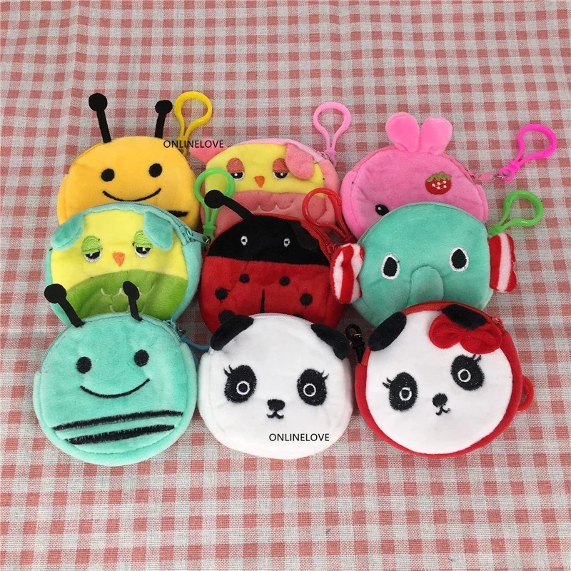 1 шт. плюшевая поясная сумка для монет карманный плюшевый Кошелек 8 см Подарочный |