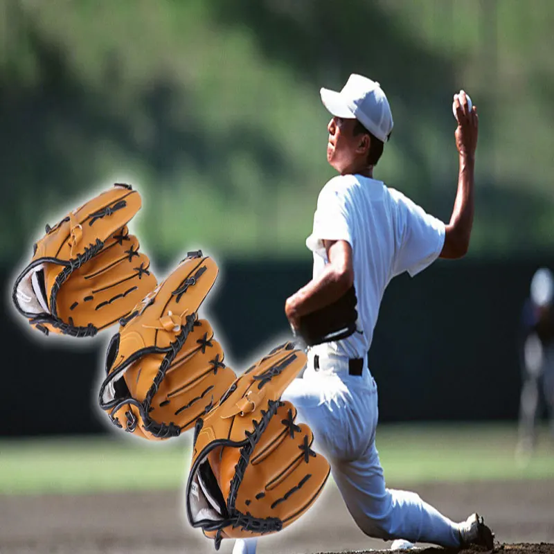 

Бейсбольная перчатка для спорта на открытом воздухе, два цвета, оборудование для тренировок по софтболу, Размер 9,5/10,5/11,5/12,5, левая рука для вз...