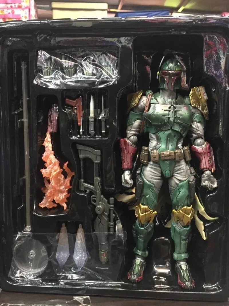 Play Arts 26 см Боба Фетт фигурка модель игрушки|model toy|play artsboba fett |