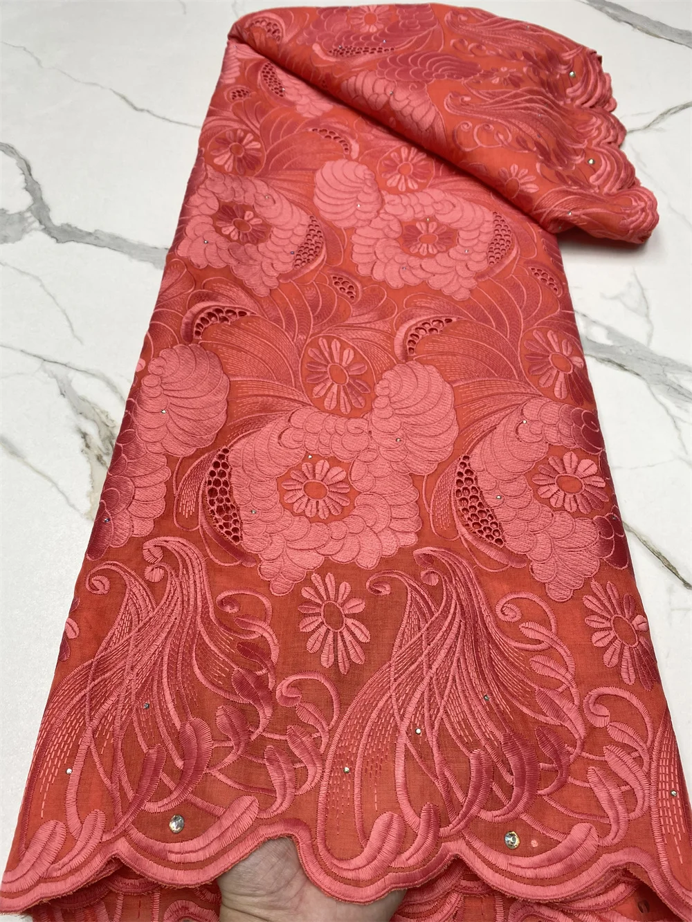 NI.AI нигерийская хлопковая кружевная ткань высокое качество кружево 2022