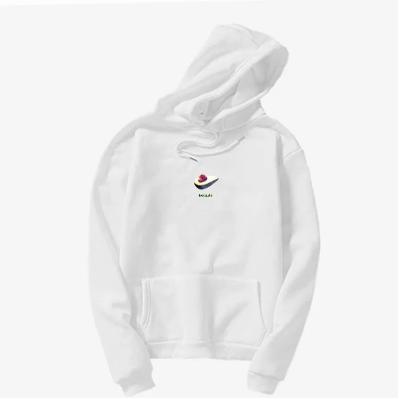 

2020 Sweatshirt Top Avocado Printed Simple Style Hooded Fall Women Long Sleeve