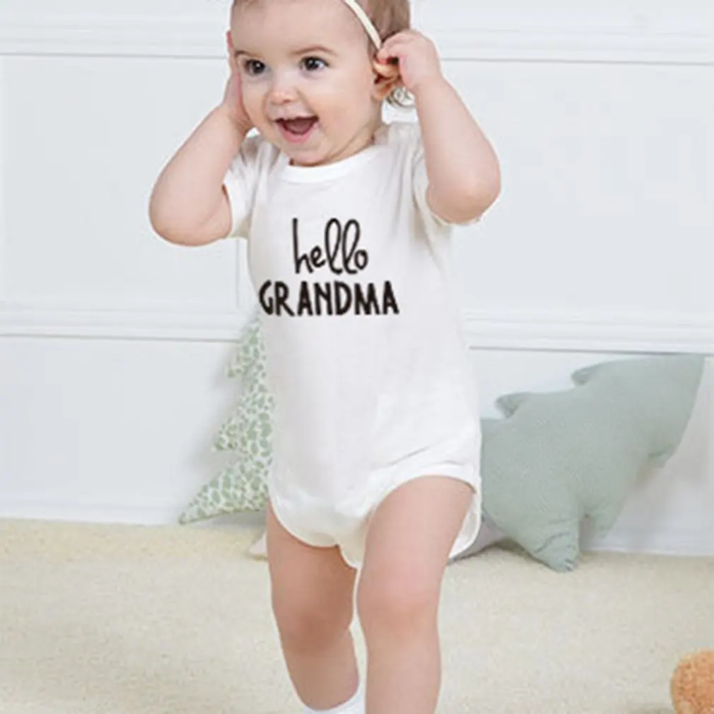 Одежда для малышей в стиле унисекс боди с короткими рукавами круглым вырезом и 3