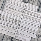 Силиконовая форма для выпечки, с жемчужной веревкой, волнистыми цветами, камнями, боковыми кружевами, инструменты для украшения тортов из мастики