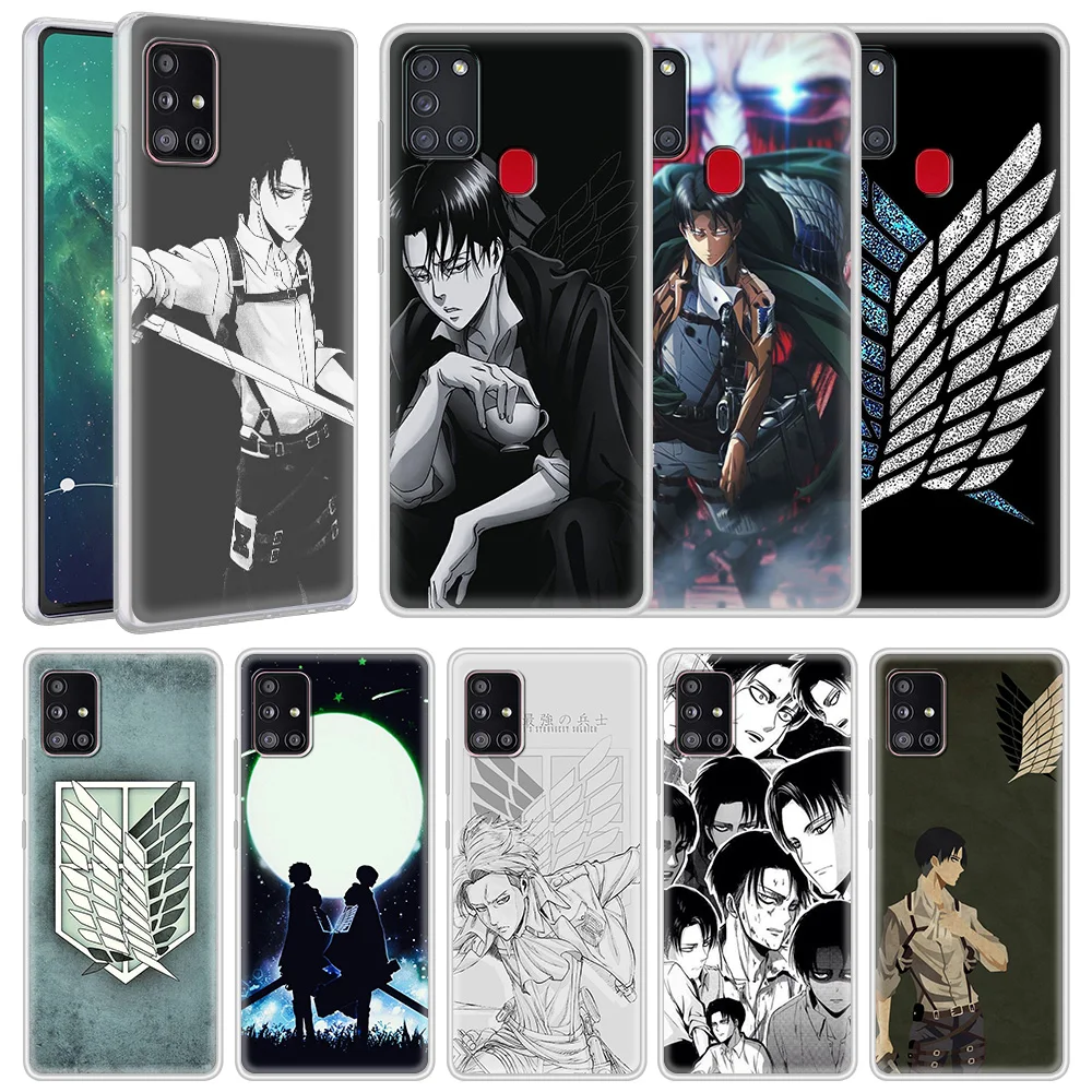 

Case For Samsung Galaxy A51 A71 A31 A21s A41 A12 A02s M31 M51 Matte Frosted Soft Phone Coque A11 M30s Fundas Japan Levi Ackerman