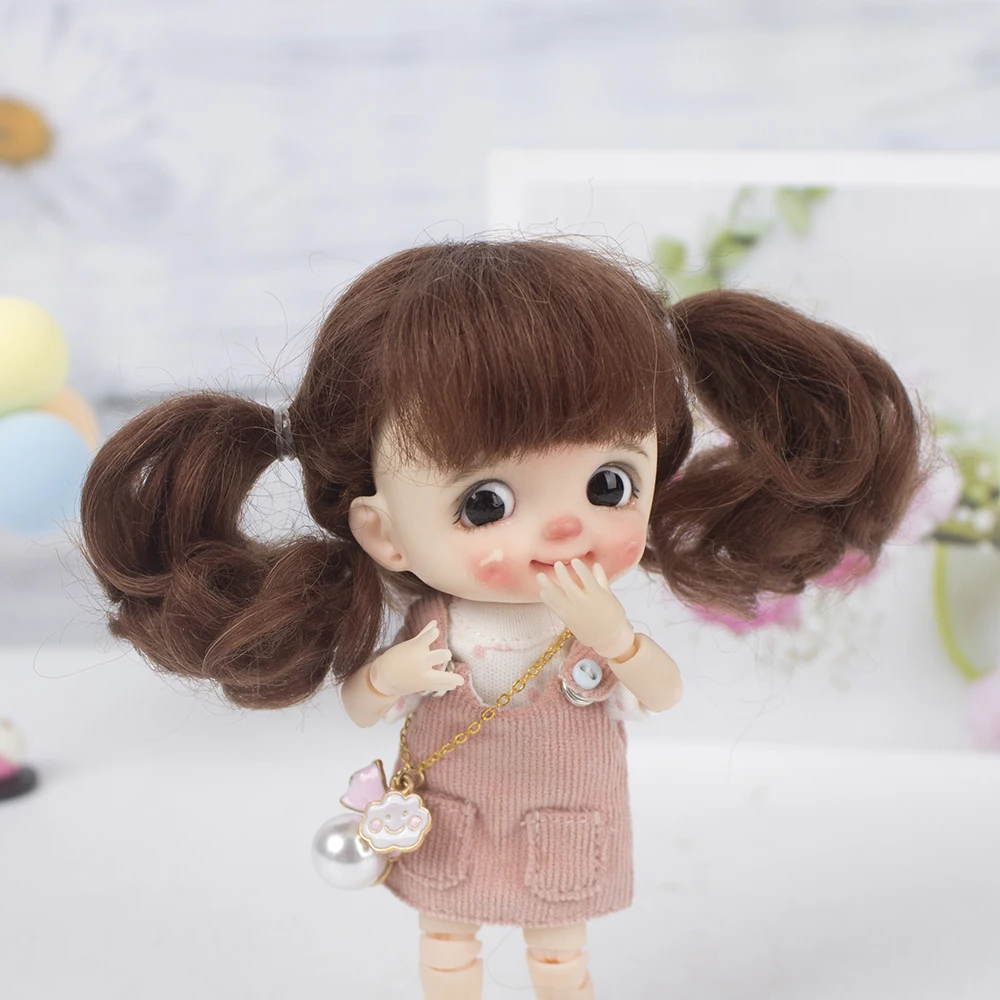 Muziwig 1/8 BJD& Kurhn кукольный парик из мягкого волокна для куклы диаметром 14-15 см