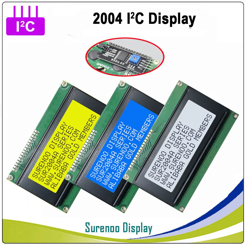 Серийный IIC igc TWI 2004 204 20*4 английский и японский персонаж ЖК-модуль дисплей Панель экран для Arduino