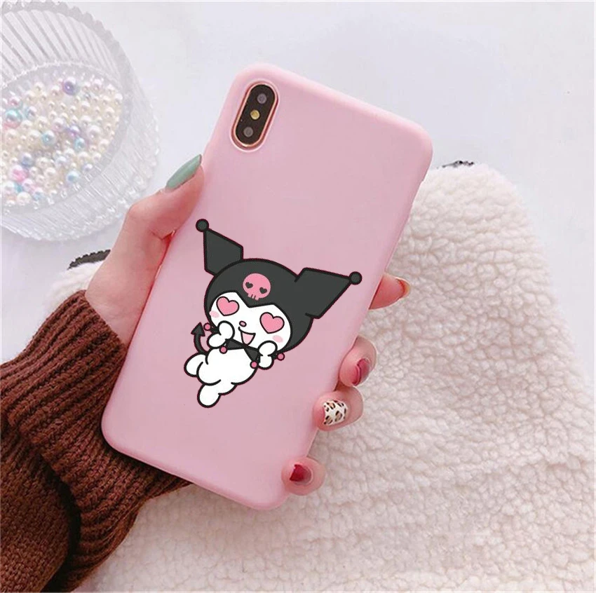 Koomi милый розовый Мягкий Силиконовый ТПУ чехол для телефона iPhone 6S 7 8 Plus X XR XS Max 11 11Pro 11Pro Max