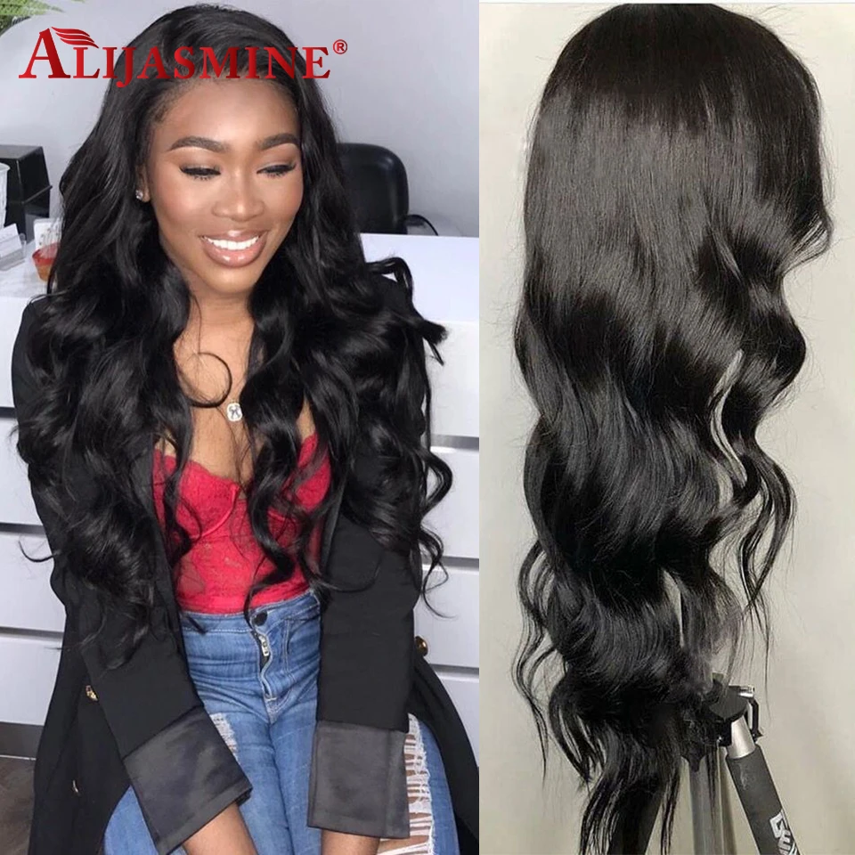 Объемные волнистые полностью кружевные человеческие волосы парики для черных