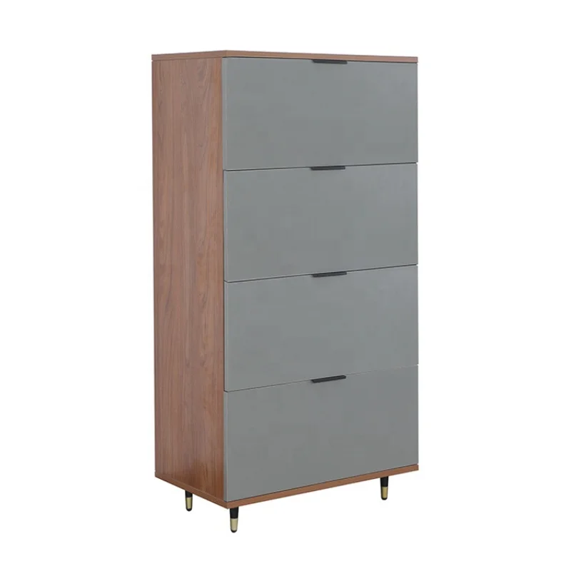 

Modern Style Ready to Assemble Practical Simple Tall Knock Down Storage Cabinet Chest with Multi Drawers for Office