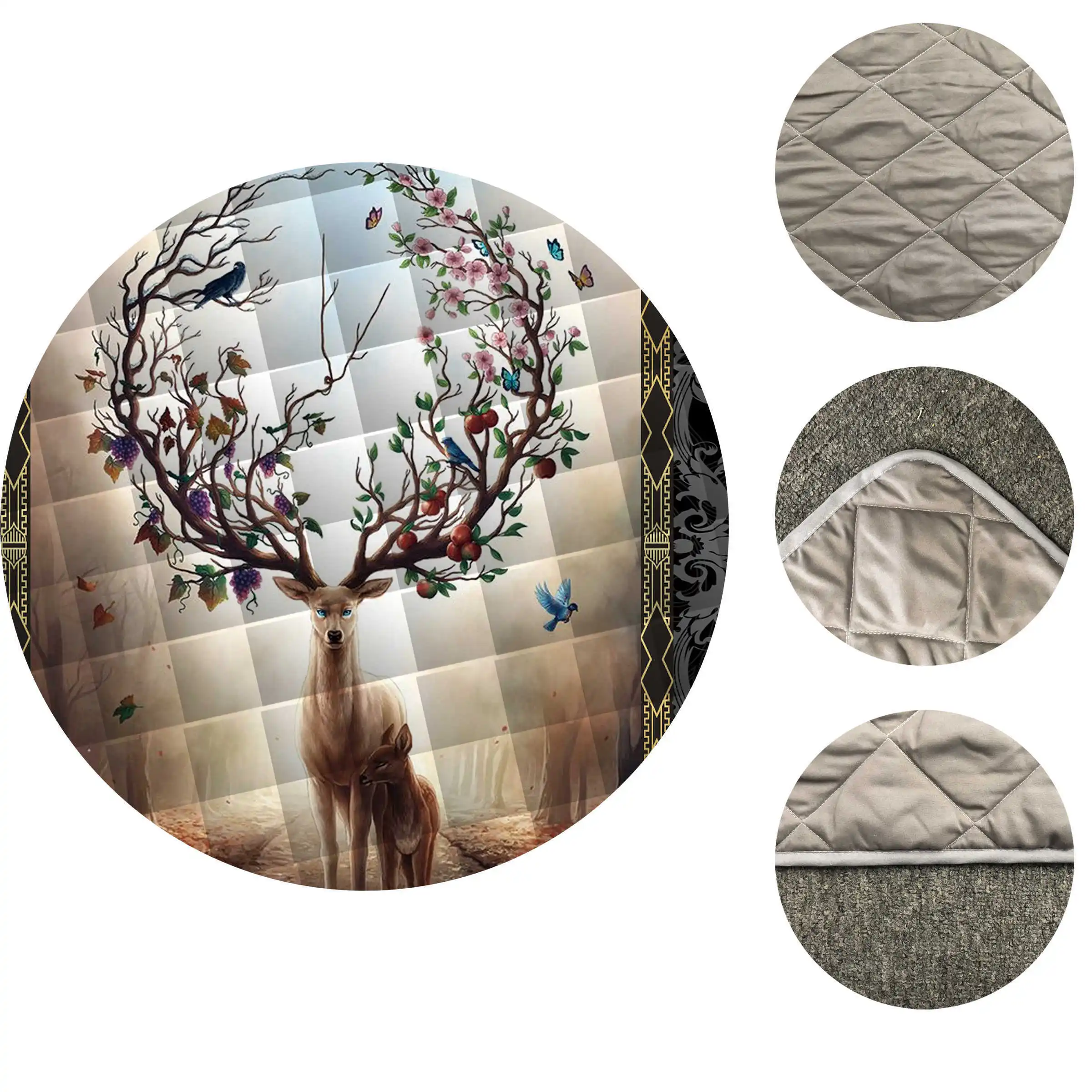 Одеяло с 3d рисунком собаки оленя черепаха кошки Стеганое теплое постельное белье