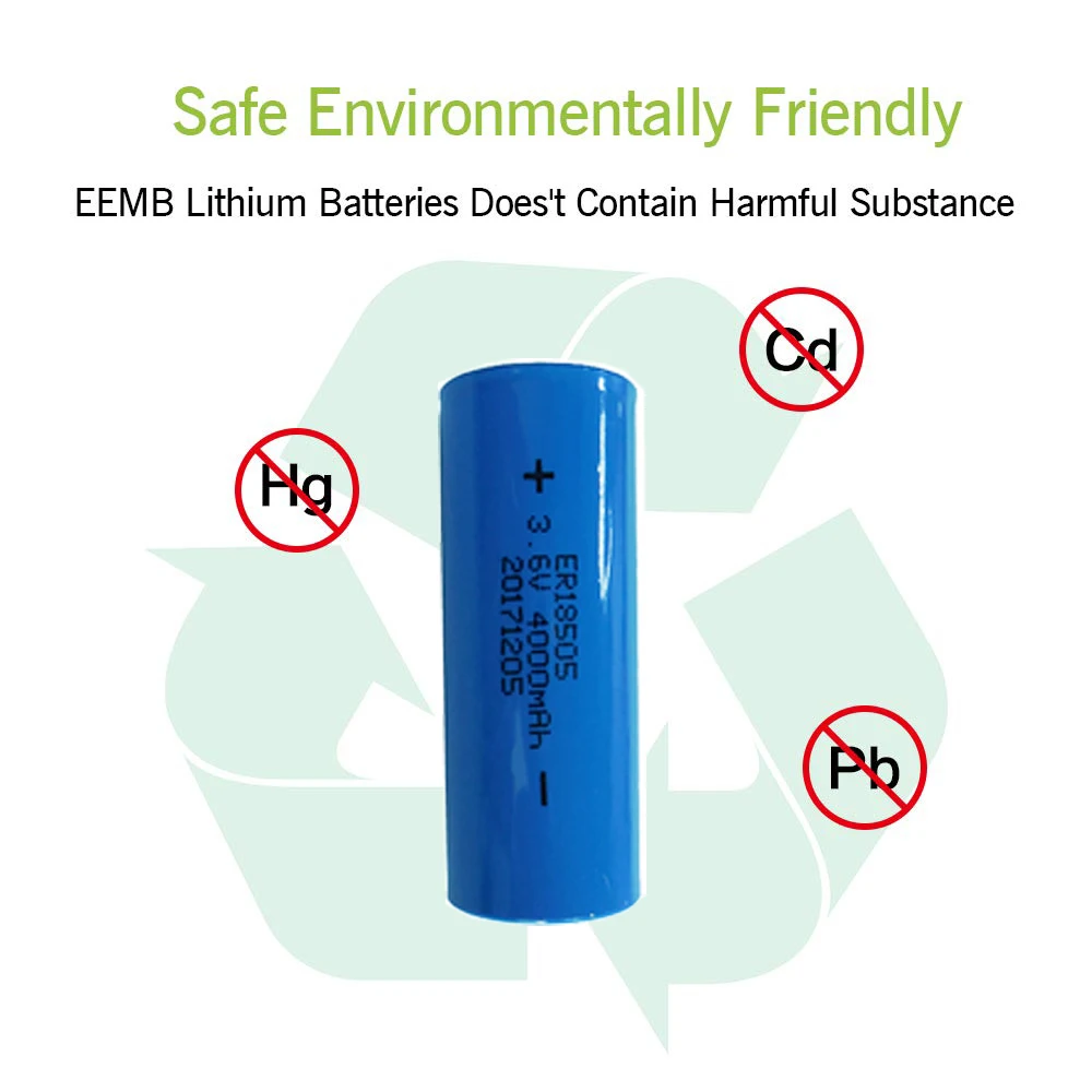 

5Pcs PKCELL 3.6V 18505 ER18505 4000mah A size LiSCLO2 Battery 10years Superior A size Batteries