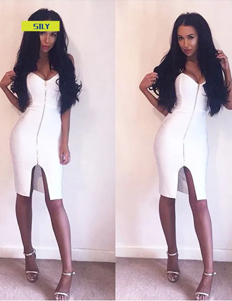 

Fork Slim-Fit Sexy Sheath Dress woman dress ropa mujer talla grande