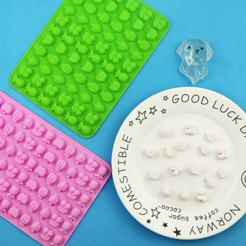 

66 Cavity Fruit Candy Silicone Mold Kitchen And Bar Supplies Homemade Gummy Chocolate Cake Mold Fondant Tool Easy To Demould
