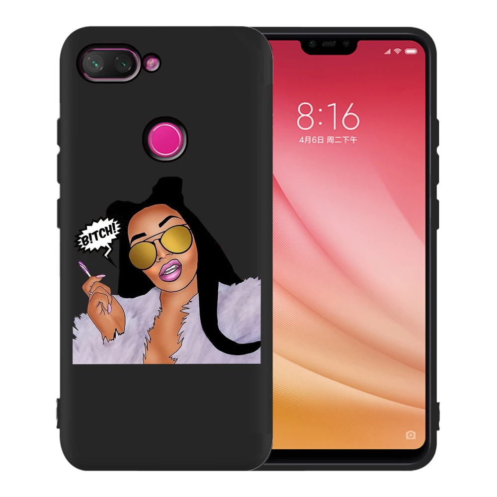 For Cover Xiaomi Redmi Note 8 Pro Cool Fashion Girl Money Phone Case for 7 Note5 6 K20 9T Etui | Мобильные телефоны и