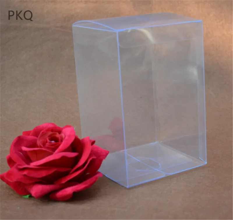 10pcs Transparent PVC Boxes Packing Fresh Flower Christmas Gifts Box Clear Tool Display | Дом и сад