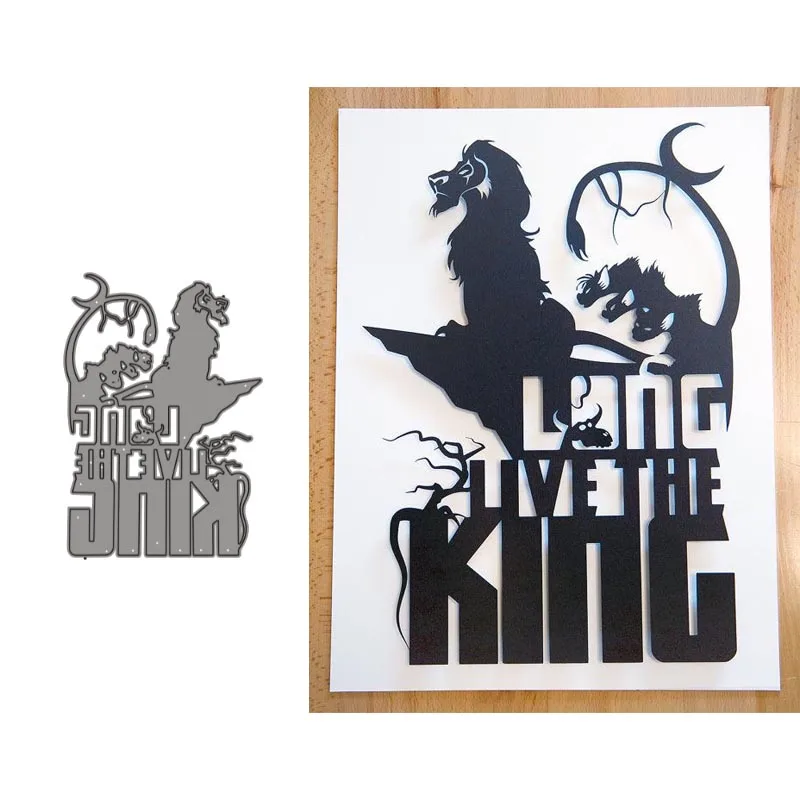 

Metal Cutting Dies King Stencils For DIY Scrapbooking Decorative Embossing Handcraft Die Cutting Template