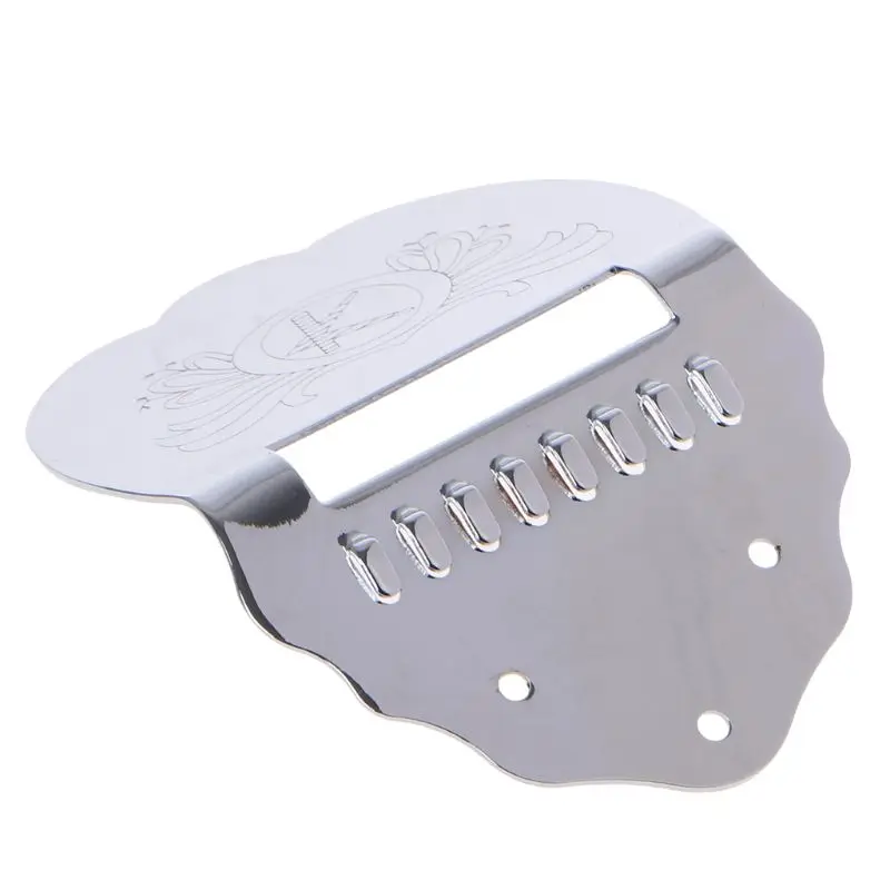 

New Brand Tailpiece Mandolin Guitar Scalloped Short Chrome W0YB