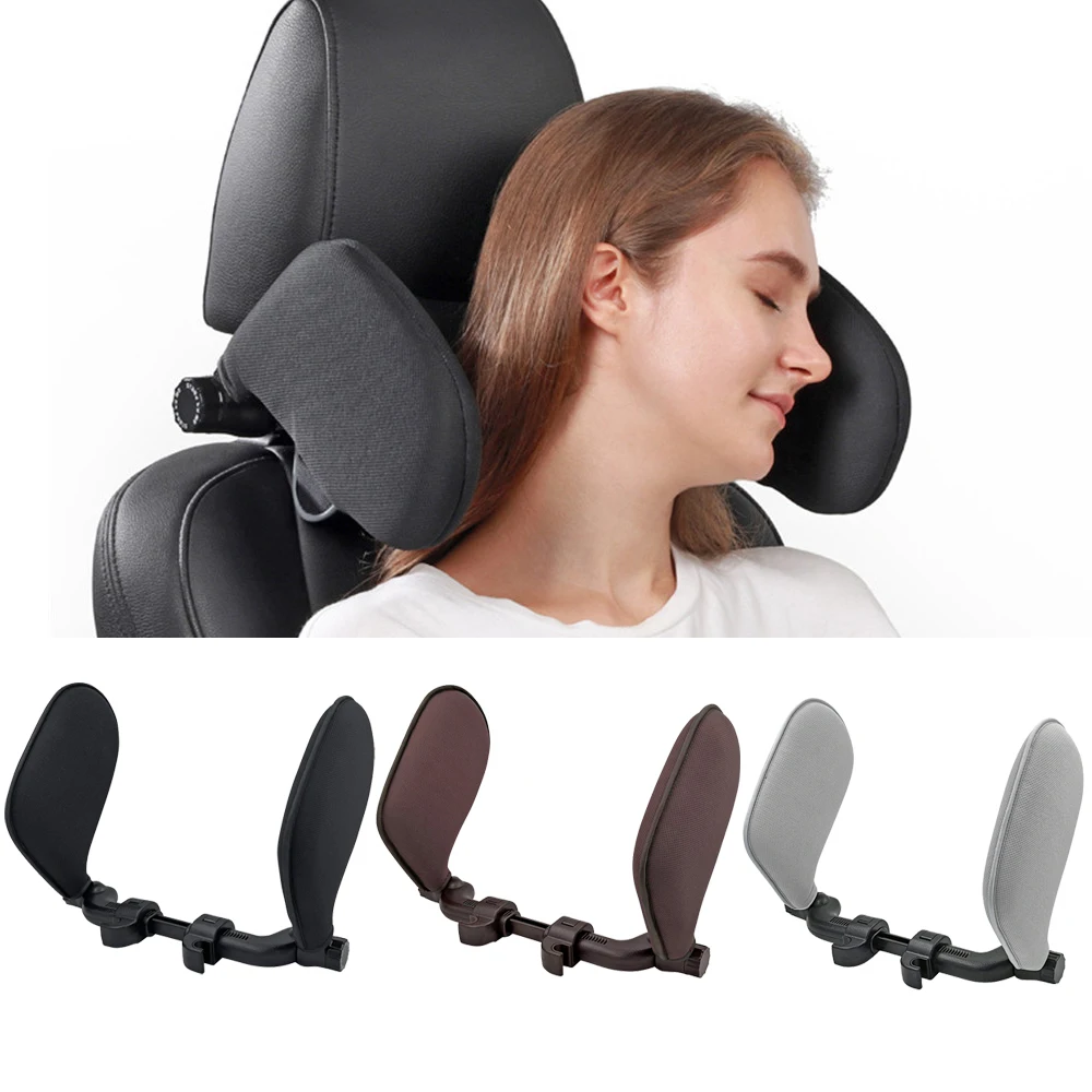 

Car Seat Headrest Sponge Pillow Premium Seat Held Pillow 180 Degree Adjustable Both Sides Travel Sleeping Cushion For Kids