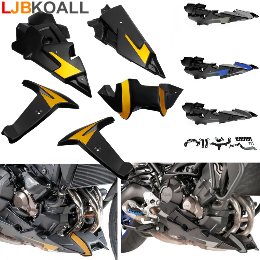 MT-09 FZ-09 FJ-09 мотоцикл bellypan живот Пан двигателя спойлер с радиатора боковой обтекатель для Yamaha FZ MT FJ 09