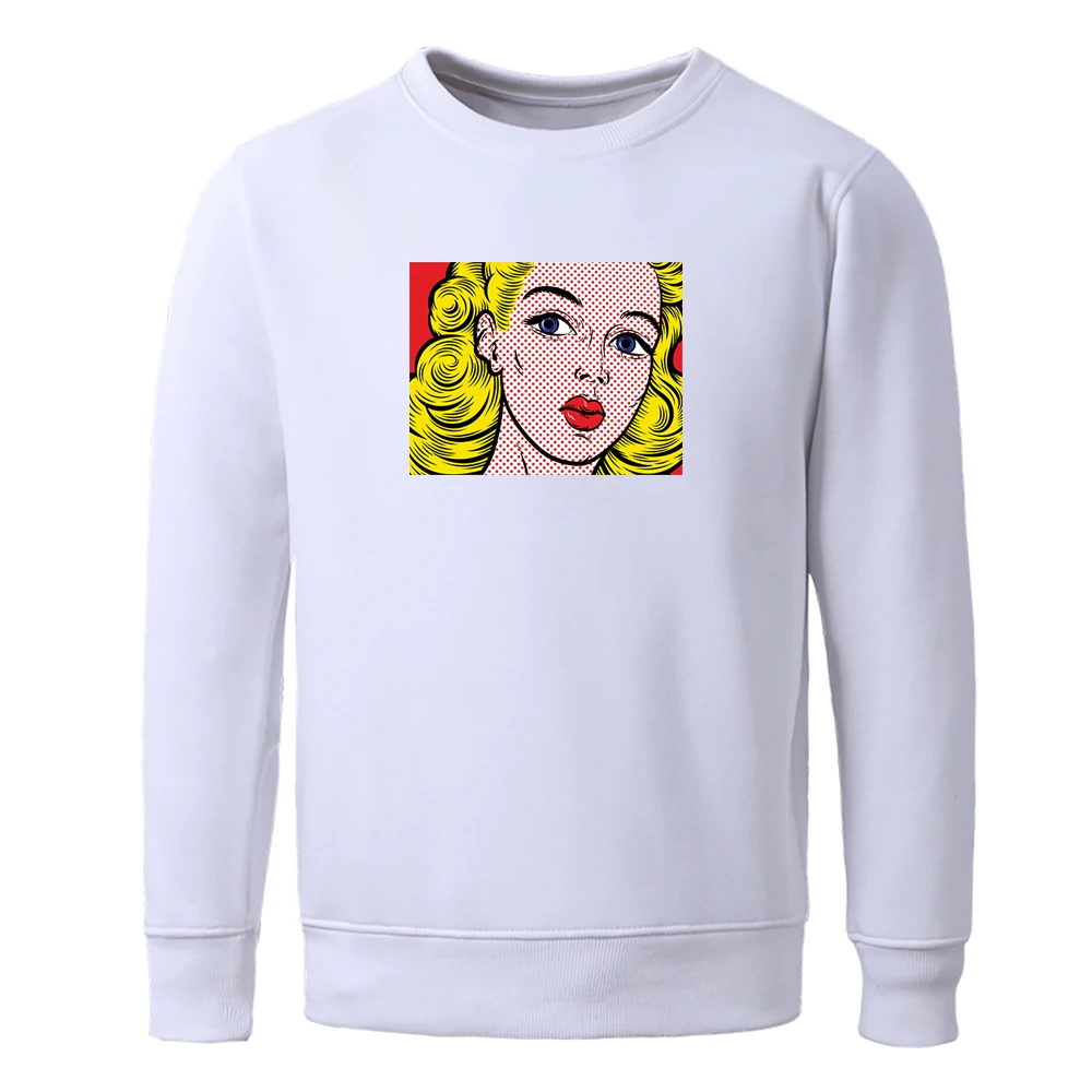 

Sweatshirts For Man Blonde Beauty Popular Printing Men Sweatshirt Fashion Punk Mens Hoodie Casual High Quality Male Pullover