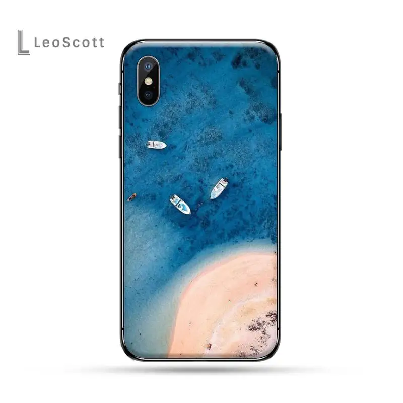 

Ocean Beach Waves Phone Case for iPhone 11 12 mini pro XS MAX 8 7 6 6S Plus X 5S SE 2020 XR high quality luxury funda