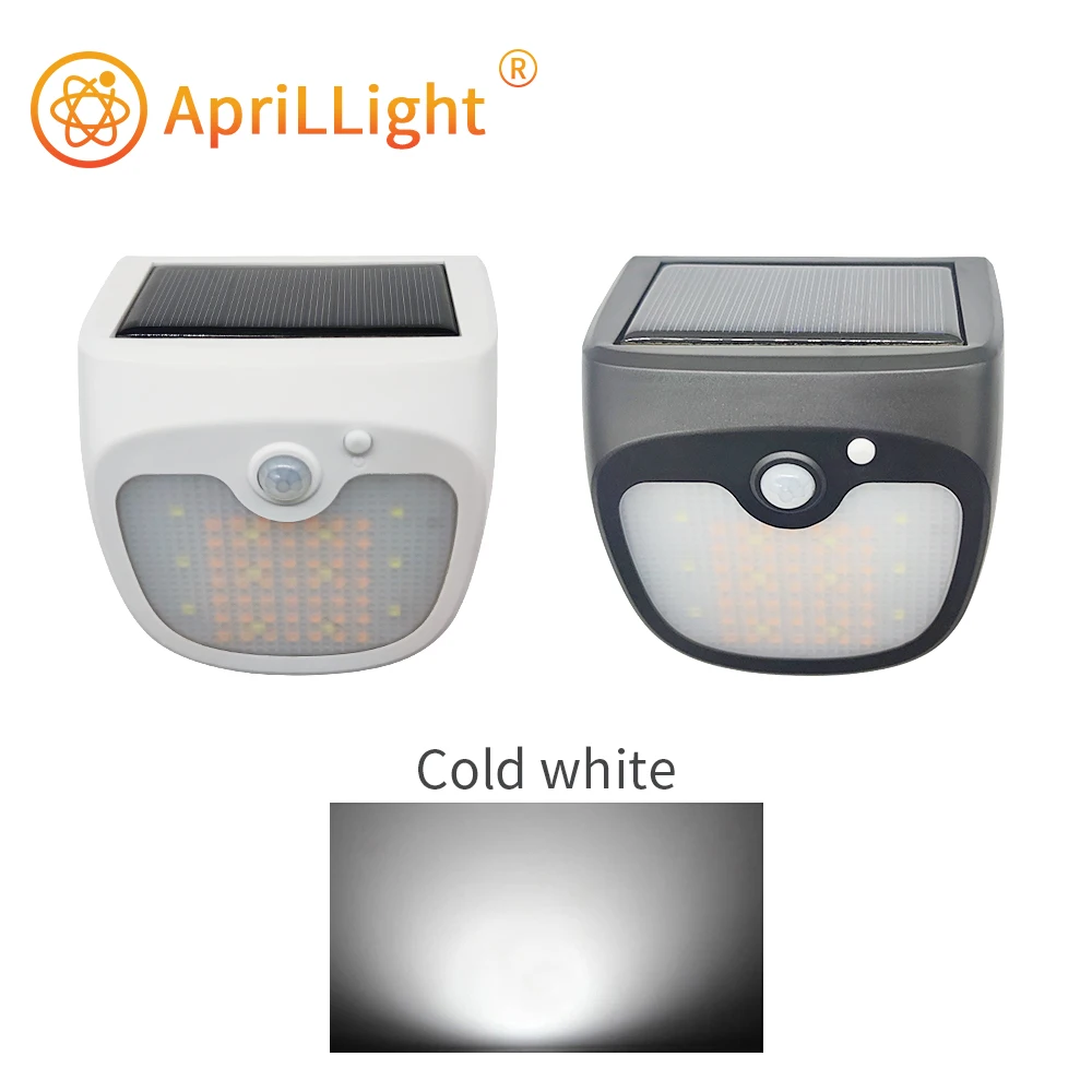 

Aprillight LED Solar Light Outdoor Solar Lamp PIR Motion Sensor Solar Powered Sunlight Street Light for Garden Decoration
