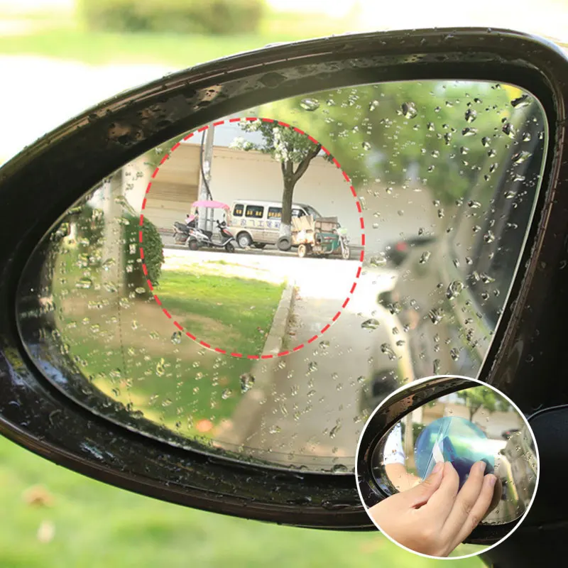 

Car Rainproof Clear Film Rear View Anti-reflective Rainy Safety Driving Car Glass Accessories Rear Mirror Sticker