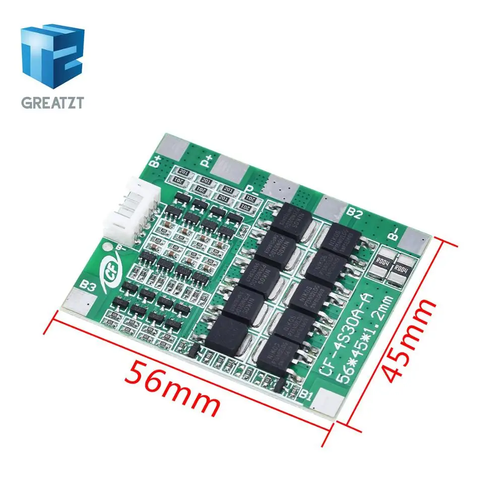 Новое поступление 4S 30A 14,8 V литий-ионный аккумулятор 18650 BMS пакеты Щит защиты печатной платы баланс Интегральные схемы