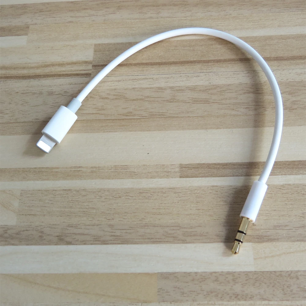 Автомобильный аудиокабель с 8 контактами на 3 5 мм AUX для XS MAX XR X 7 PLUS ios 13 20 см |
