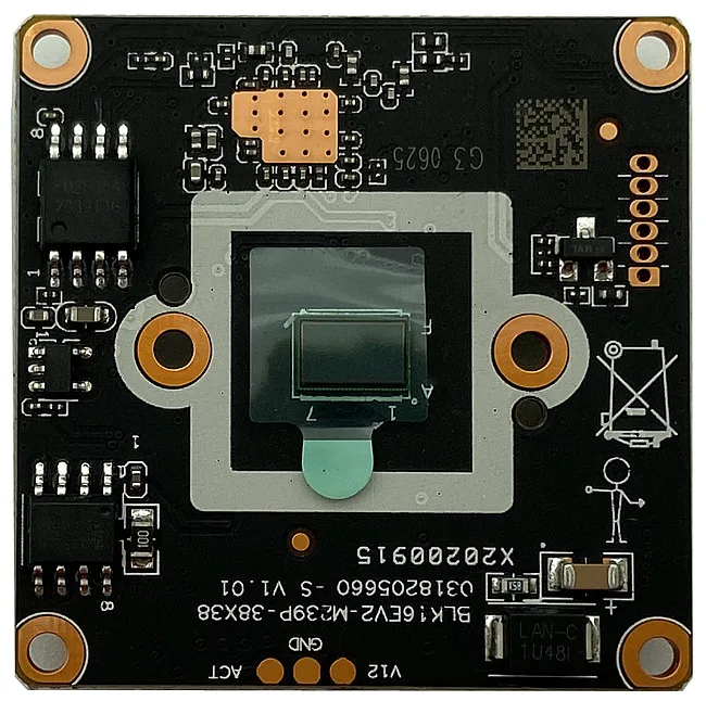 Плата модуля IP-камеры GK7205V200 + SC4239H 3 Мп мини-объектив 7 мм 2304*1296 H.265 ONVIF радиатор для