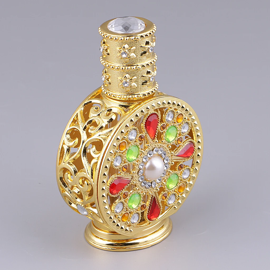 

Vintage Glass Retro Crystal Perfume Bottle Atomizer Empty Perfume Bottles 12ml Woman Make Up Accessories for Home Travel Hotel