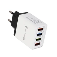 new 4 ports usb charger quick charge 3 0 for iphone 12 xiaomi samsung huawei tablet portable wall mobile phone fast charger