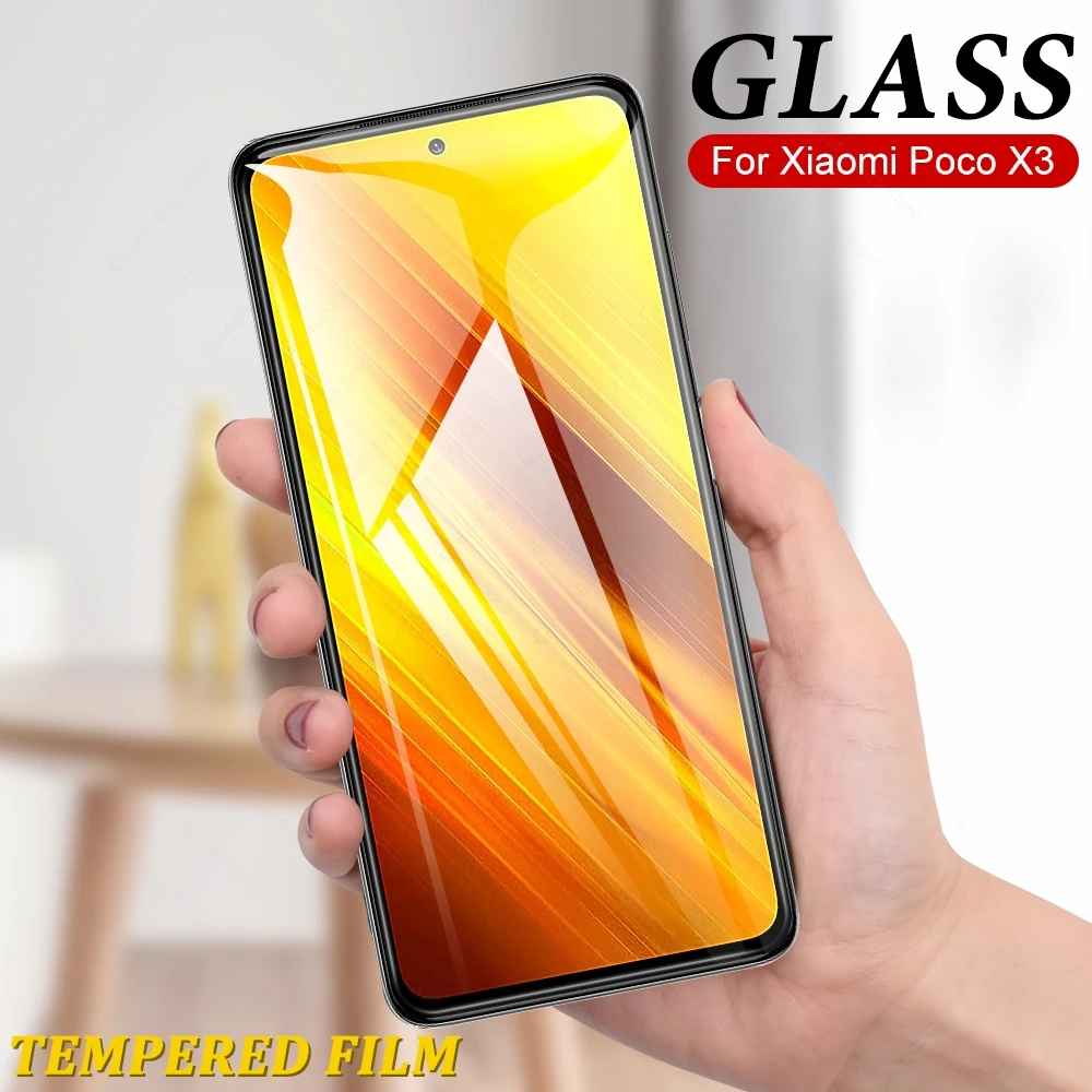 

Glass Film For Xiaomi Mi 10T Lite Screen Protector Mi 10T 10T Pro Tempered Glass For Poco X3 Full Curved Screen Protector Glass