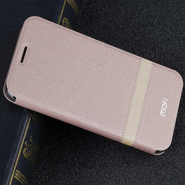 Rose gold Модный чехол MOFI для Xiao mi 5X, роскошный чехол с магнитной застежкой из искусственной кожи, чехол для Xiaomi mi 5s 5S Plus, чехол на заднюю панель - Цвет: Rose gold