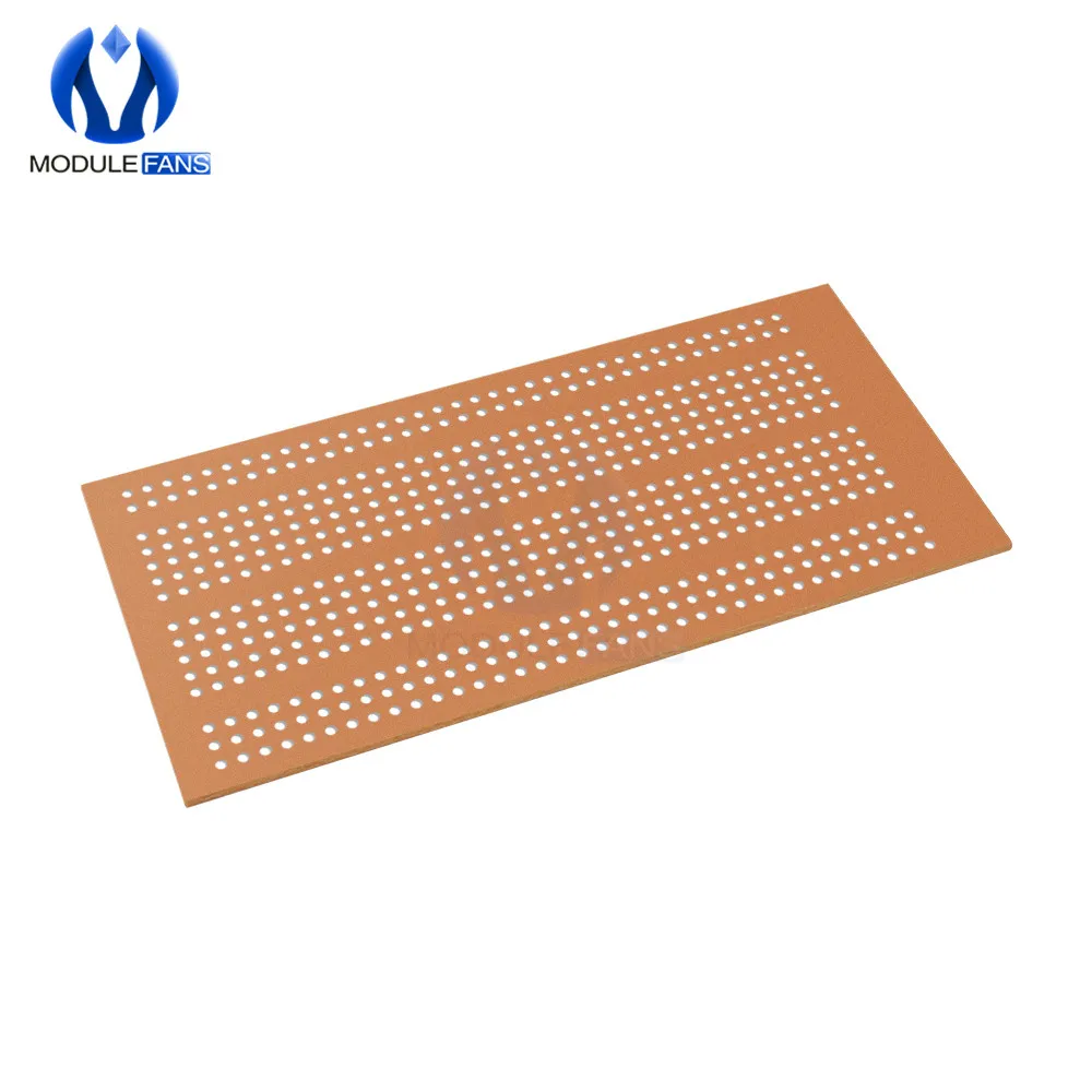 10 шт. 5X10 см 5x10 см Универсальный без пайки PCB тестовый макет Медь прототип бумага Луженая пластина шарнирные отверстия DIY