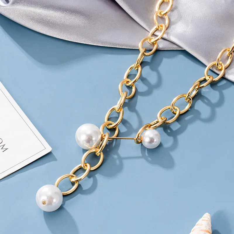 

XP 2021 Trend Chain Choker Necklace For Women Gold & Silver Color Fashion Punk Metal Multilayer Chain Necklace Female Jewelry