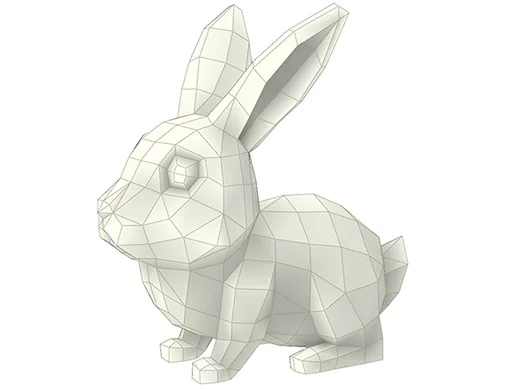 3D бумажная модель кролика геометрический кролик самодельная креативная