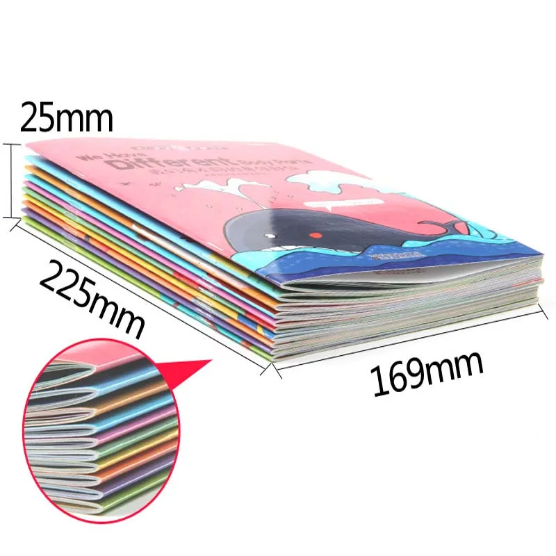 

Children's English Enlightenment Picture Book 2-12 Years Old Story Book Tales for Kids Chinese-English Comparison y Puzzle Learn