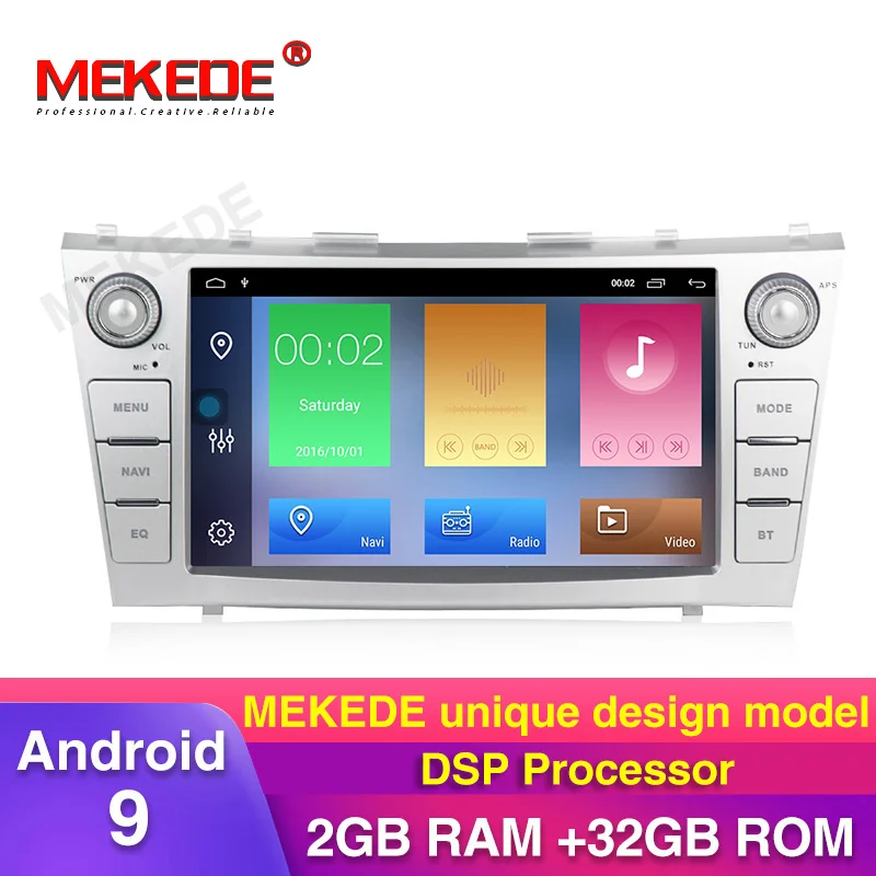 Автомобильный мультимедийный плеер MEKEDE DSP 2Din для Toyota Camry 7 40 50 2006 2011 dvd gps радио
