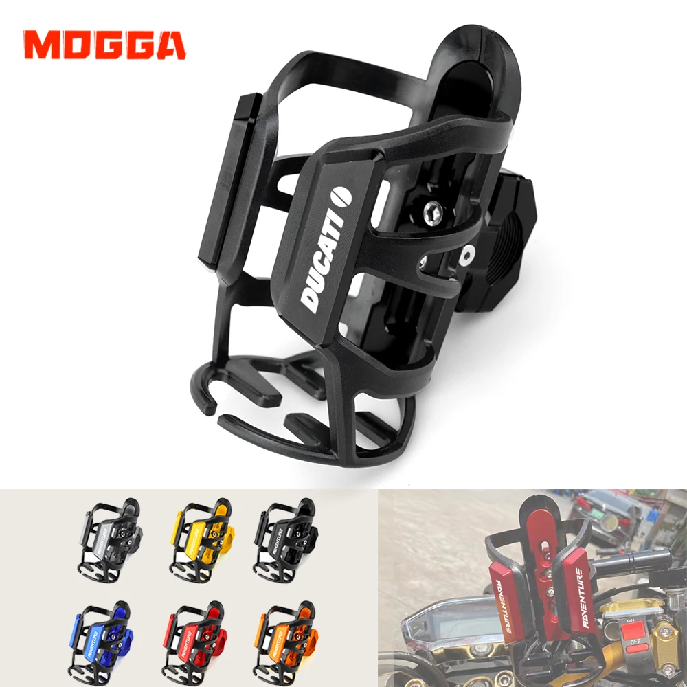 

For Ducati Monster 821 696 795 797 Panigale V4 S V4R 1199 959 899 Motorbike Beverage Water Bottle Cage Drink Cup Holder Sdand